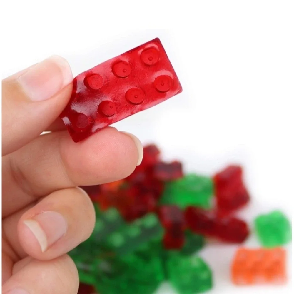Brick Figure Silicone Mold, The Modern Gummy, Gummy Ice Cube Tray, DIY Gummies